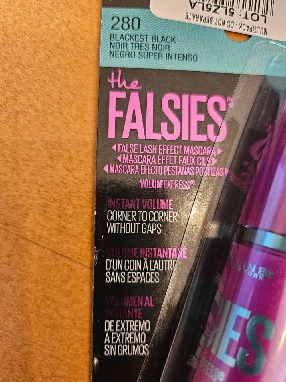 Maybelline the Falsies Blackest Black Mascara - new in packaging